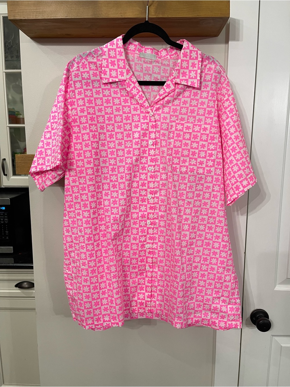 Q2 Floral Shirt Dress